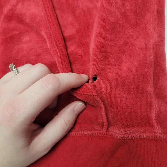 Juicy Couture red bling Shine Juicy Shine studded red velour track jacket - Picture 4 of 11